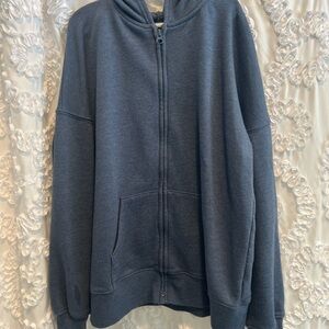 SO Heather Blue Zip-Up Adaptive Hoodie